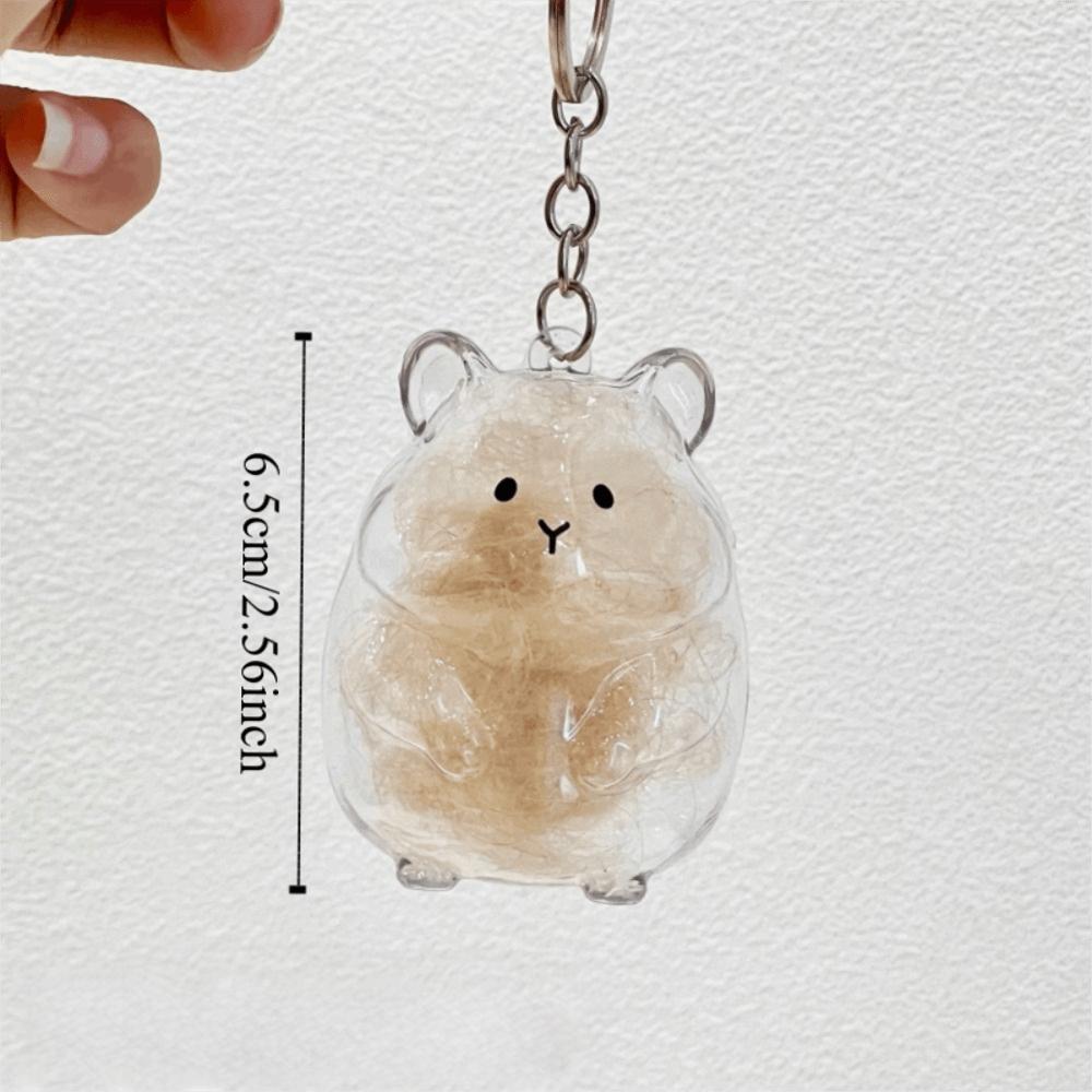 Pet Shaped Hamster Hair Storage Hair Container Pet Hair Memorial Keyring  Backpack
