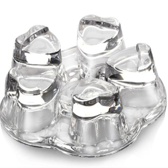 Heart Shape Flower Teapot Heat Resistance Glass Maker Heater Coffee Heating Base