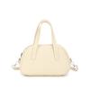 Monochromatic PU female shoulder bag with buckle for women textured bag with all the matches zipped bags feminine