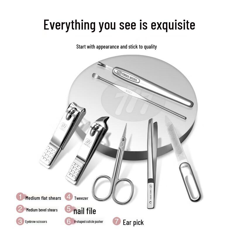 777 7-Piece Nail Clipper Grooming Set