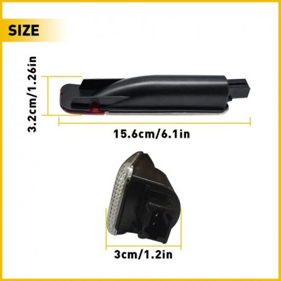 Pair Ide LED Car Door Light White Fit Red Chevrolet Silverado Tahoe Avalanche