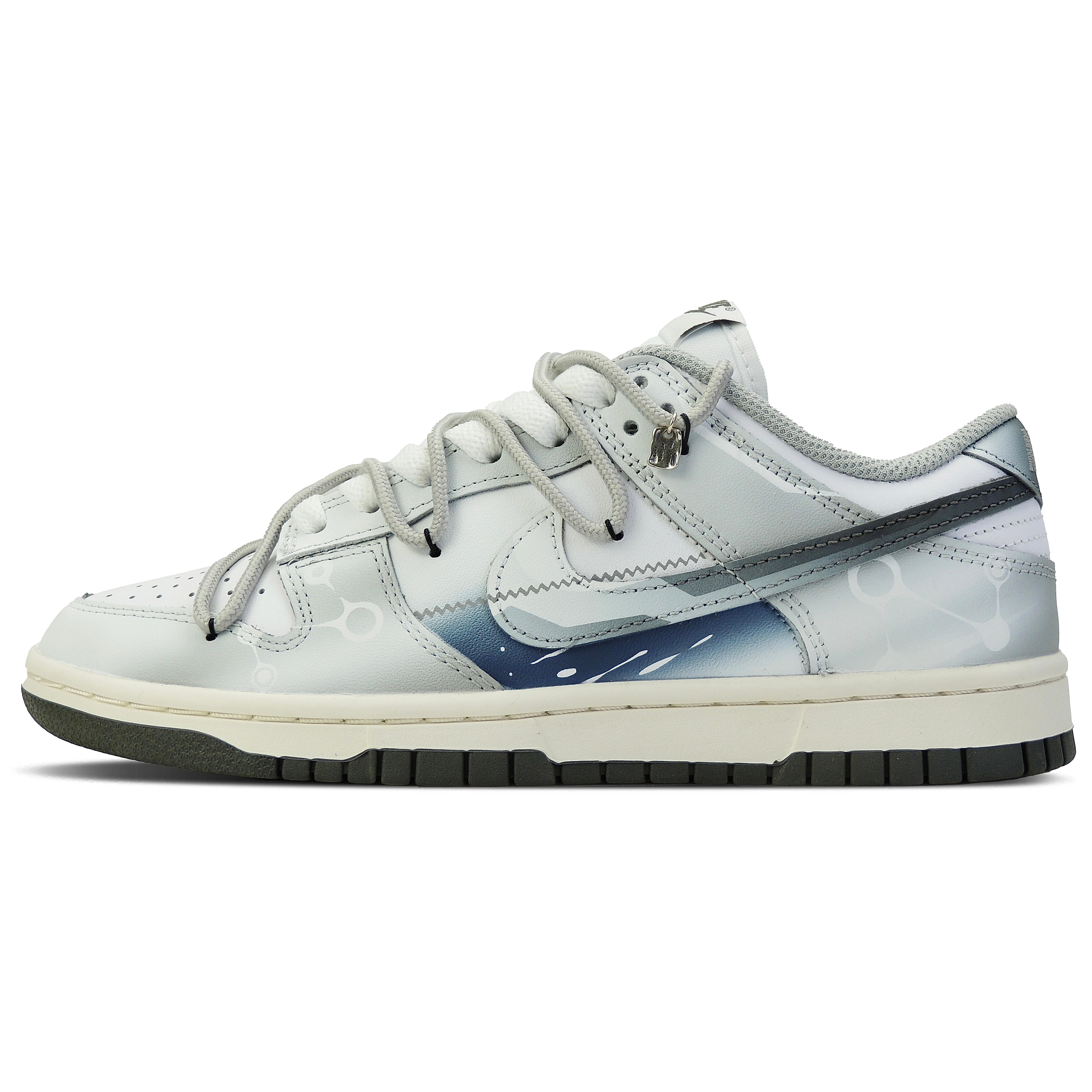 

Nike Dunk Rapid Collection AMG ONE Low top Skateboard Shoes Silver Black Blue DD1503-117(Team128-AMG ONE) 38