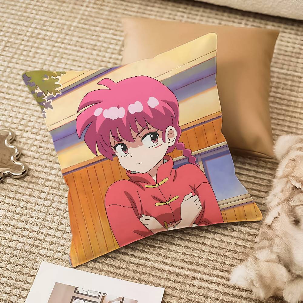 Anime R-Ranma Pillow Case Anti-dustmite Invisible zipper Sofa Bed