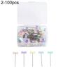 100Pcs/Box Dressmaking Pins Embroidery Patchwork Mixed Color Sewing Needle Tool