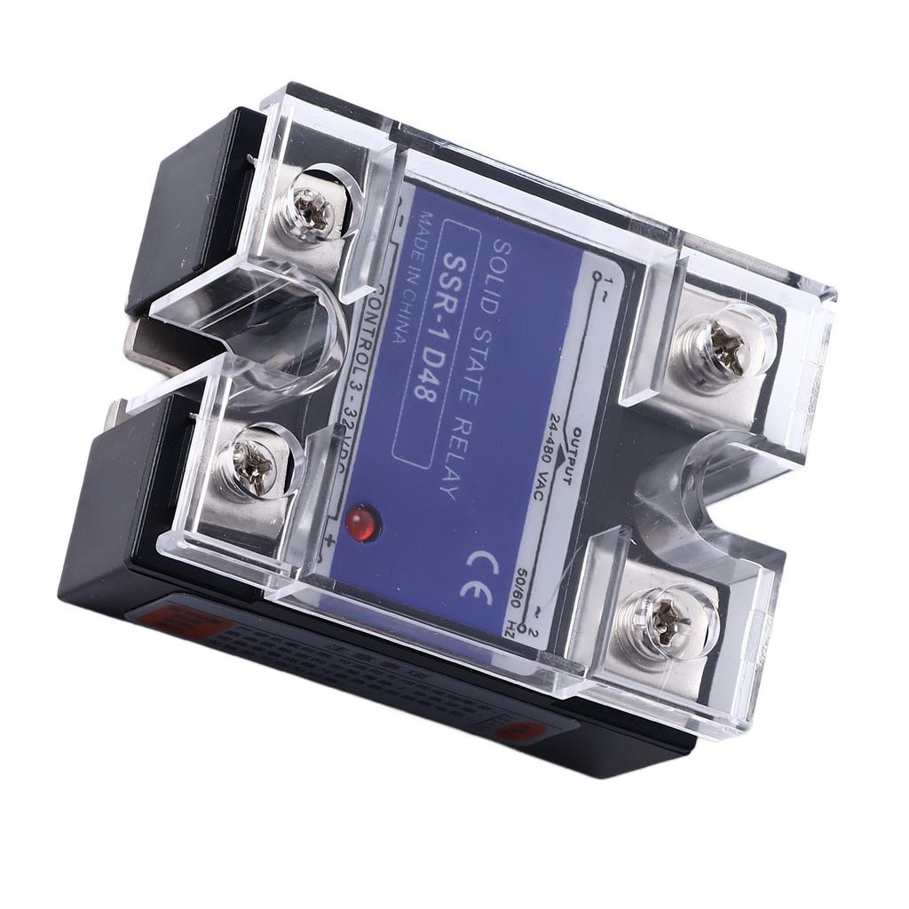 Single Phase Solid State Relay DC To AC SSR Solid State Voltage Regulator Input 3‑32VDC Load 24‑480VAC 80A