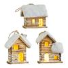 Christmas Village House Christmas Hanging Ornament Lighted House Home Decor Gift