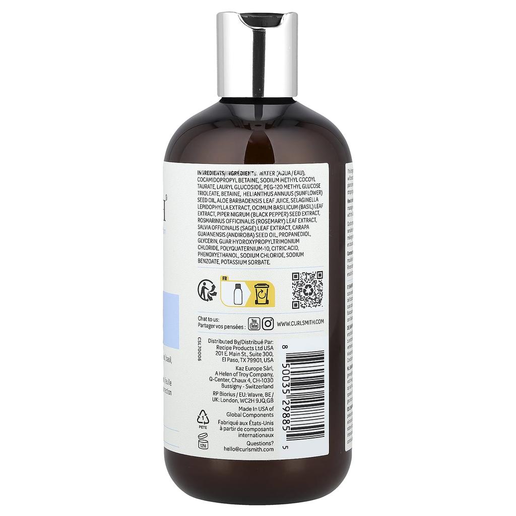 Gentle Soothing Shampoo, All Curl Types, Fragrance Free, 355 Ml (12 Fl Oz)