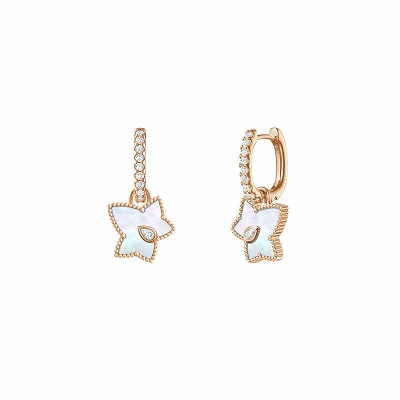 Lola Rose Ivy series mother-of-pearl earrings women s white LR60025