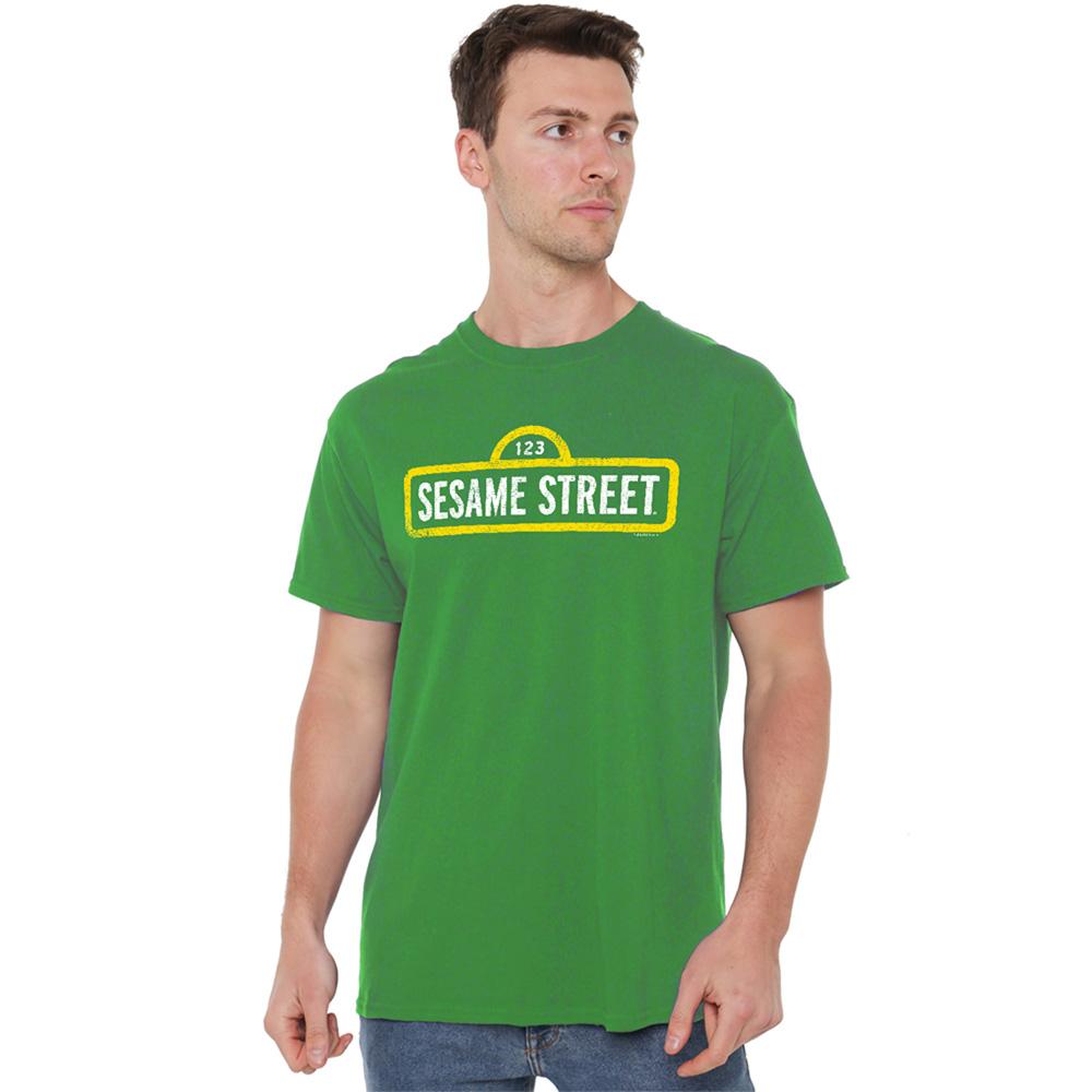 Sesame Street Unisex Adult Rough Logo T-Shirt