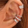 Set di orecchini a clip placcati oro regolabili, accessori per orecchie alla moda per donne, orecchie sensibili