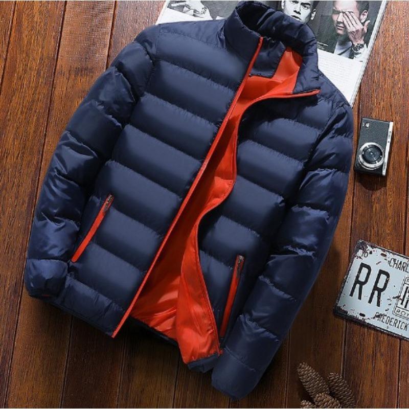 Slim Fit Stand Collar Short Thick Casual Winter Cotton Padded Coat For Young Students