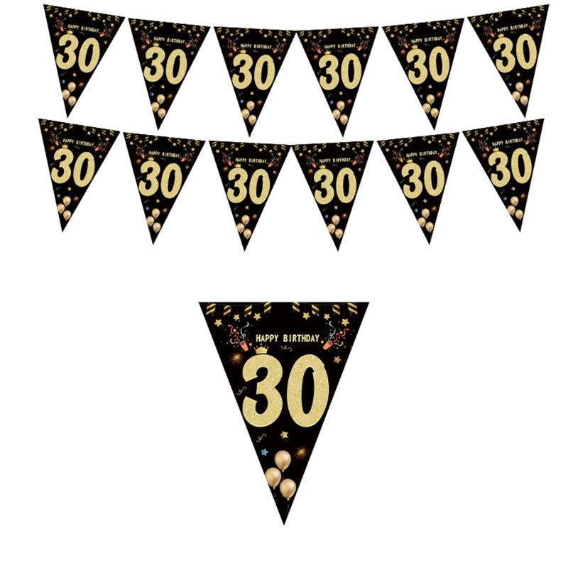 30 /40/ 50 /60 Year Happy Birthday Banner Adult Birthday Anniversary Backdrop Decoration for Birthday Party Background