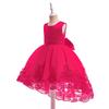 Sommer Spitzen Prinzessinkleider für Kinder 3-8 Jahre Geburtstagskleid Blumen Mädchenkleid Kindergeburtstagsparty Kostüm Säuglingskleid L019