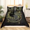 Feelyou Sunflower Duvet Cover Botanical Floral Printed Bedding Set for Kids Women Adults Yellow Blossom Flowers Comforter Cover Wooden Scene
