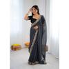 New Launch – Designer Faux Georgette Saree with Bandhani Print & Sequins Embroidery