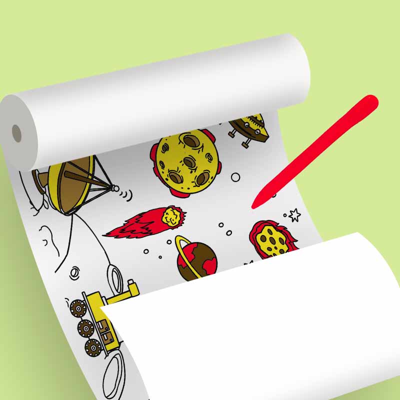 30*89cm Rolos de Grafite para Crianças Extra Longo Jardim de Infância Bebê Rolo Colorido Ferramenta de Desenho Papel Brinquedos Educacionais