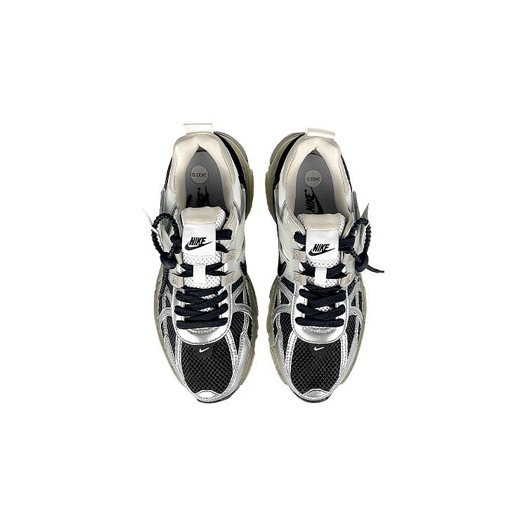 Nike V2K Run Mesh Breathable Low Top Running Shoes Women's Silver Black FD0736-100(Team116-)