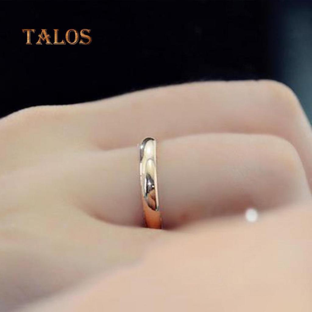 Moda Kobiety Mężczyźni Obrączka ślubna ze stali tytanu Pierścień ogonowy Para Biżuteria na palec ozdoba