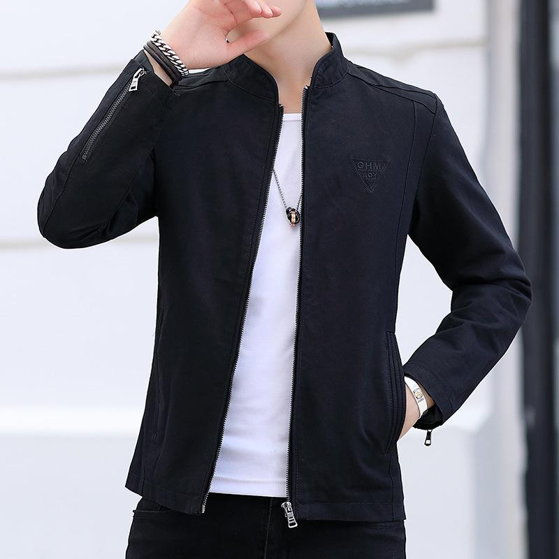 Men's Jackets Autumn and Winter New Korean Style Washed Jackets Casual Slim Handsome Clothes Thin Tops