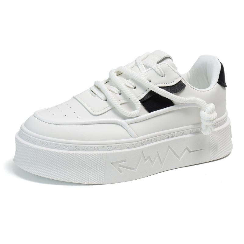 

Туфли на толстой подошве, мужские весенние новые туфли с увеличенным ростом, модные универсальные туфли с низким верхом, мужские туфли, белые туфли 39