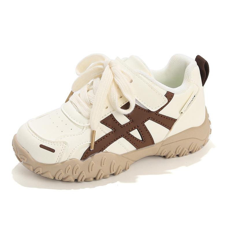 Kids Autumn Winter Soft Sole Sneakers Girls Dad Shoes Boys Retro Running Shoes For Middle And Big Children Casual Sport Footwear