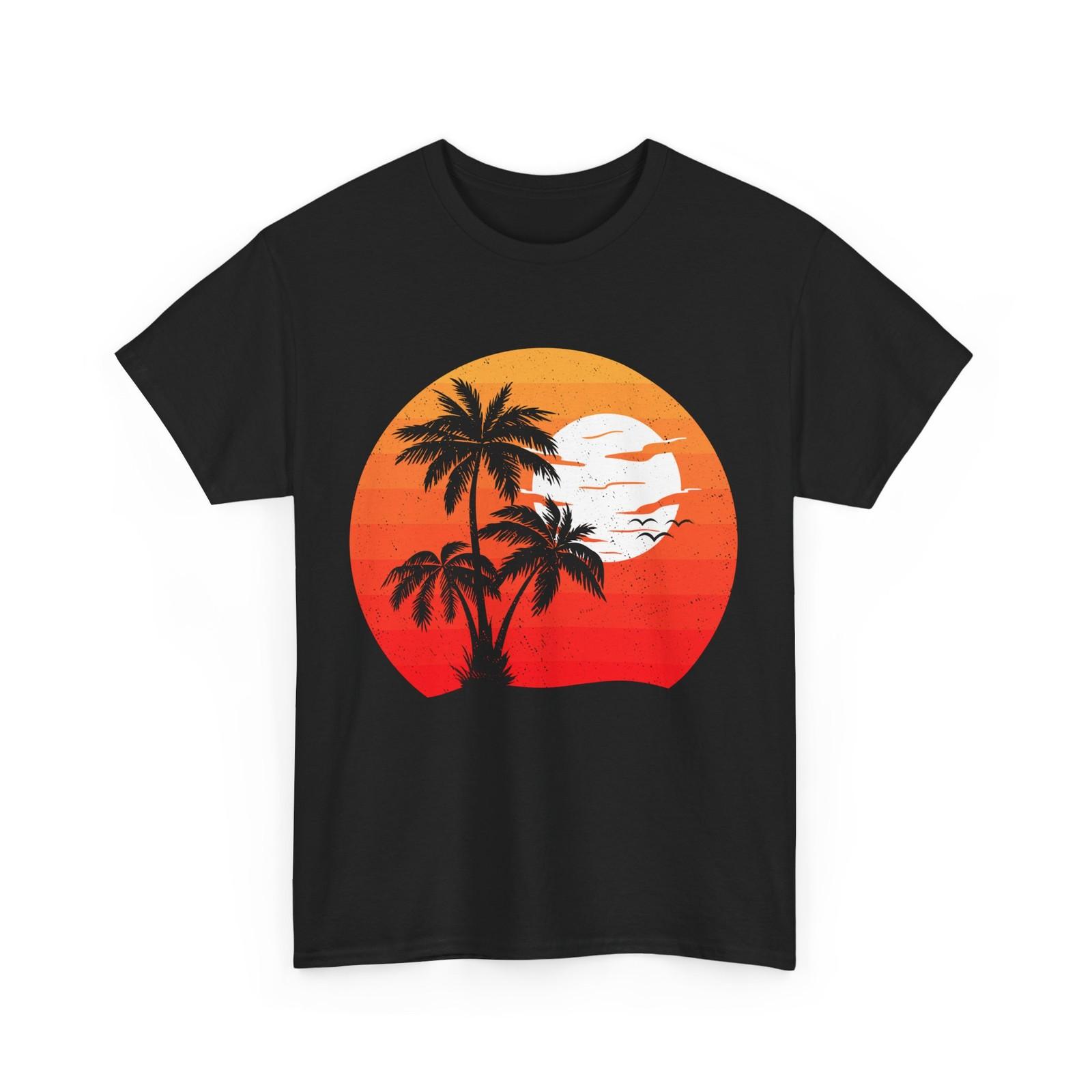 Palm Tree Shirt, Beach Palm Trees Lovers Summer Vacation Men Shirt XXXL