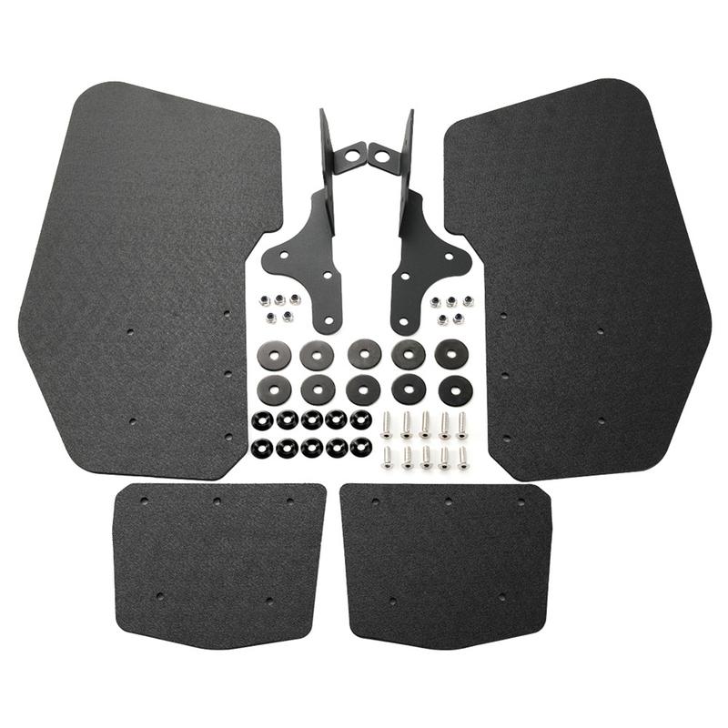 Car Wheel Tire Fender Rear Splash Guard Mudguard Kit With Brackets And Fixing Screws For Polaris For RZR For Pro R 2022+