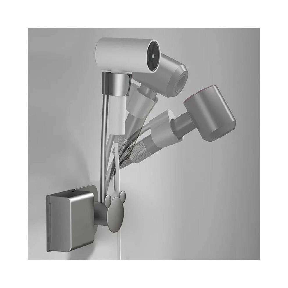Hair Dryer Holder No Need to Hold Adjustable Wall Hanging Free of Hands No Need to Punch Holes Air Duct Storage Rack