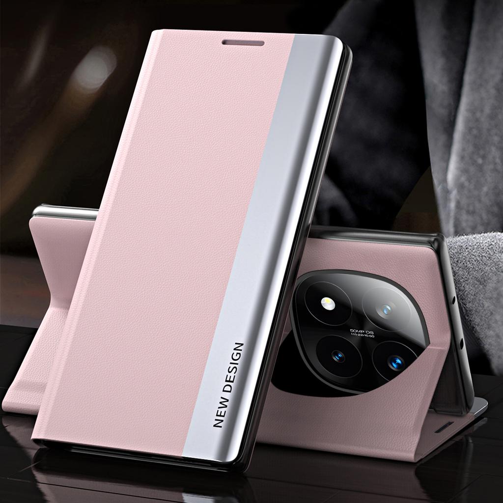 Custodia a libro in pelle placcata Business per Xiaomi 15T Pro 14T 13T Pro Redmi Note 14/13 Pro Plus 4G 5G con supporto in PU