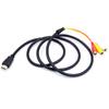 DOONJIEY HDMI-compatible Male to 3 RCA AV Composite Male M/M Connector Adapter Cable Cord