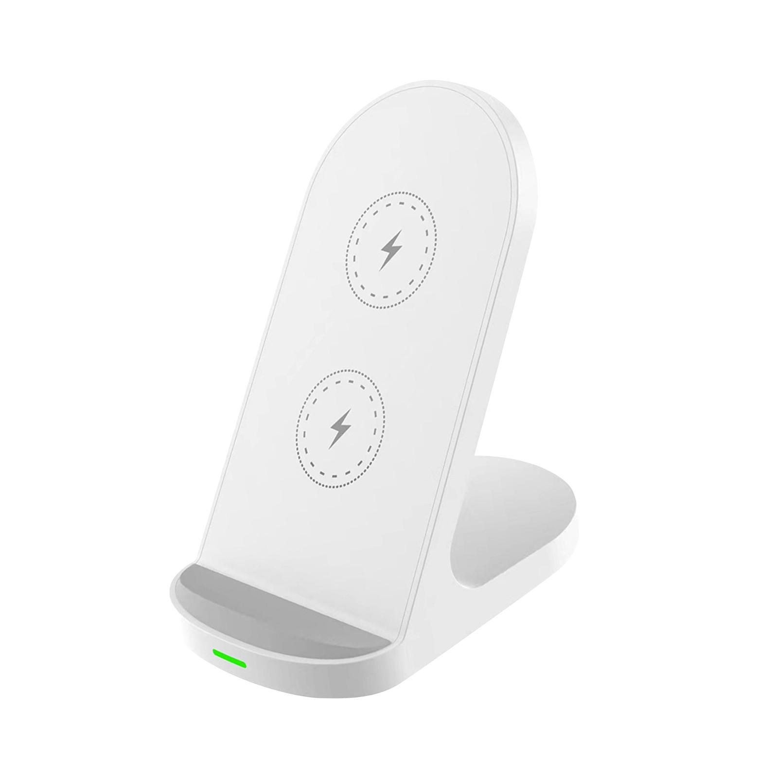 

Вертикальное беспроводное зарядное устройство мощностью 15 Вт может заряжать как горизонтально, так и вертикально One Size белый