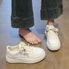 Soft leather little white shoes women's 2025 new spring and autumn versatile casual board shoes ins trendy breathable niche sports shoes