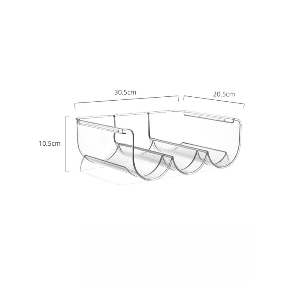Transparent Water Cup Storage Rack Tabletop Wine Beverage Bottle Rack Holder Multi-layer Stackable Refrigerators Drink Organizer