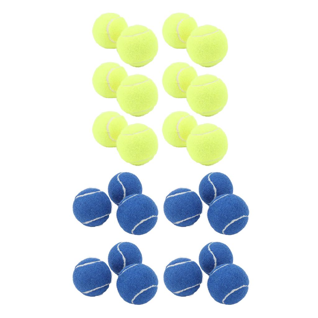 12 Pack Tennis Balls Rubber Felt Pressure Training Tennis Balls Practice Balls with Storage Bag for 