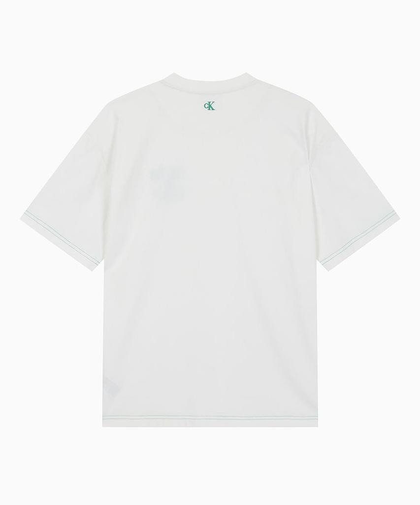 Kaelbinkeullainjin In The City Oversized Contrast Stitch Graphic Tee White 4Rf296G Yaf