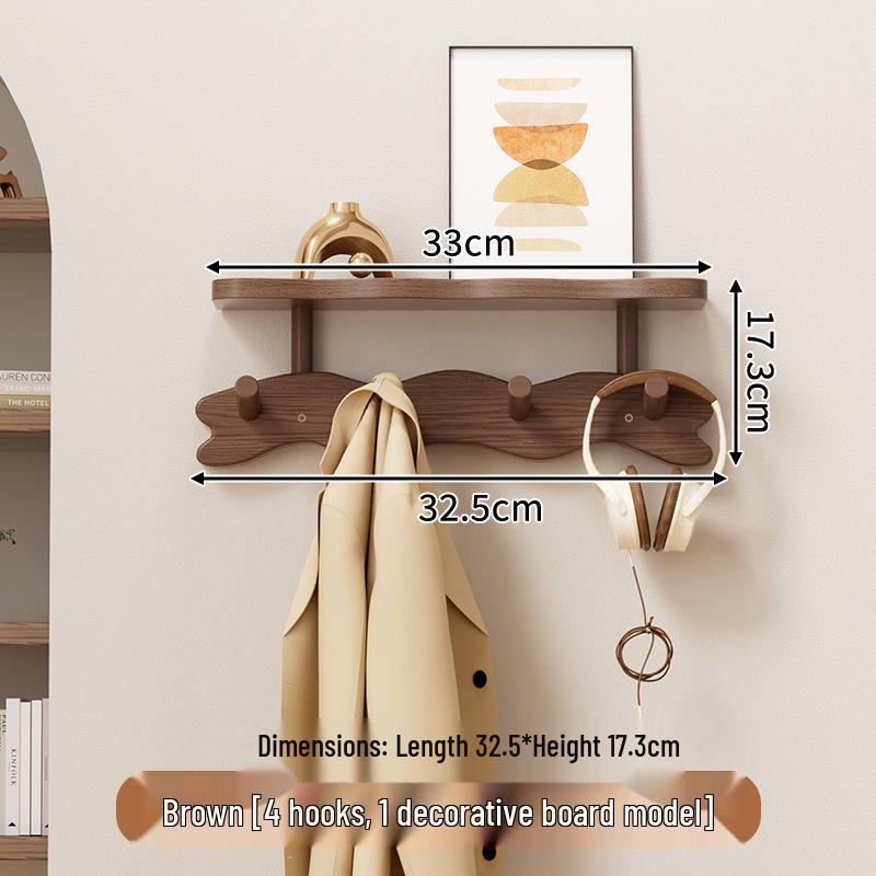 Ścienny wieszak na płaszcze, kapelusze i ubrania z haczykami bez wiercenia do sypialni, przedpokoju lub korytarza