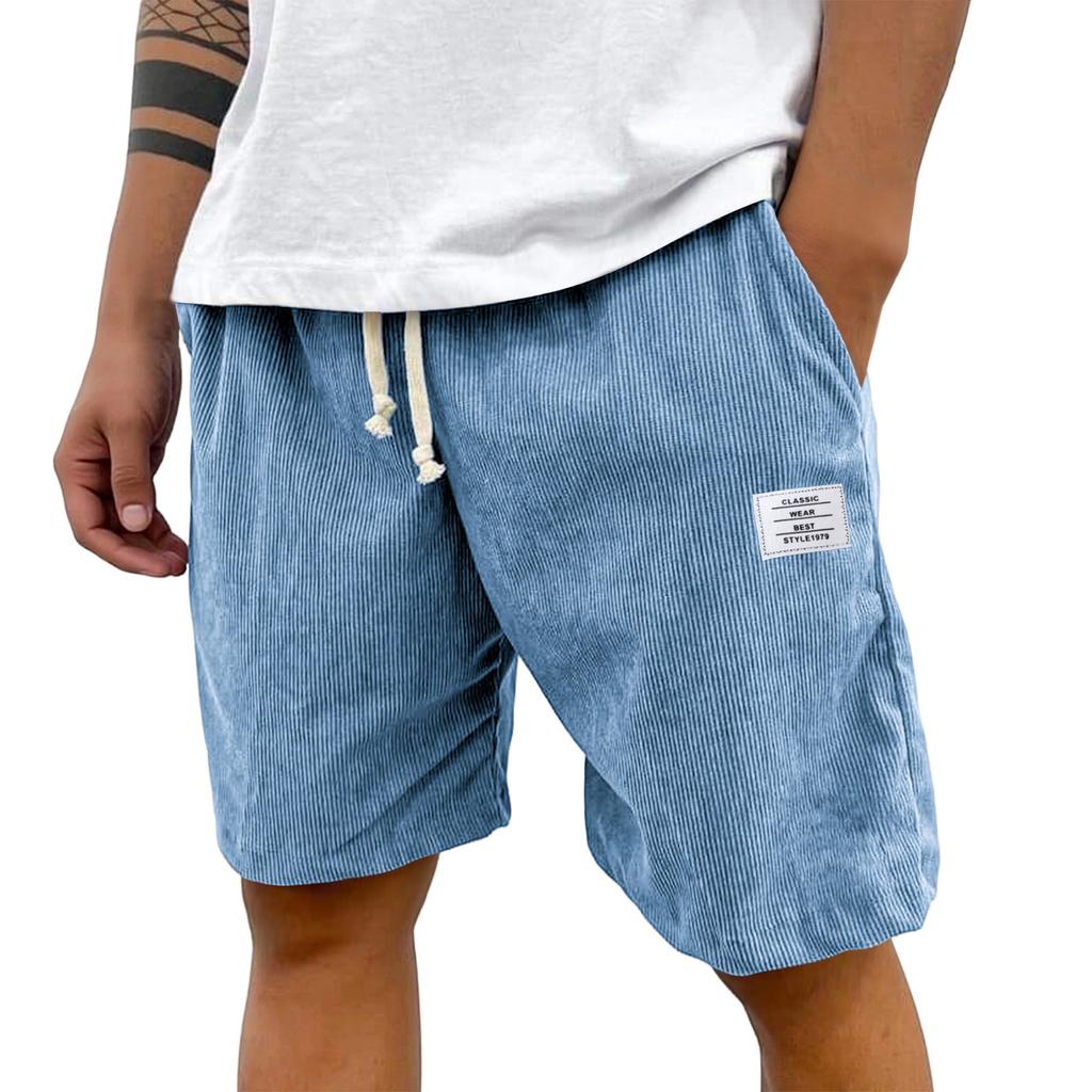 Men's Summer Casual Shorts Men's Fashion Sports Textured Shorts