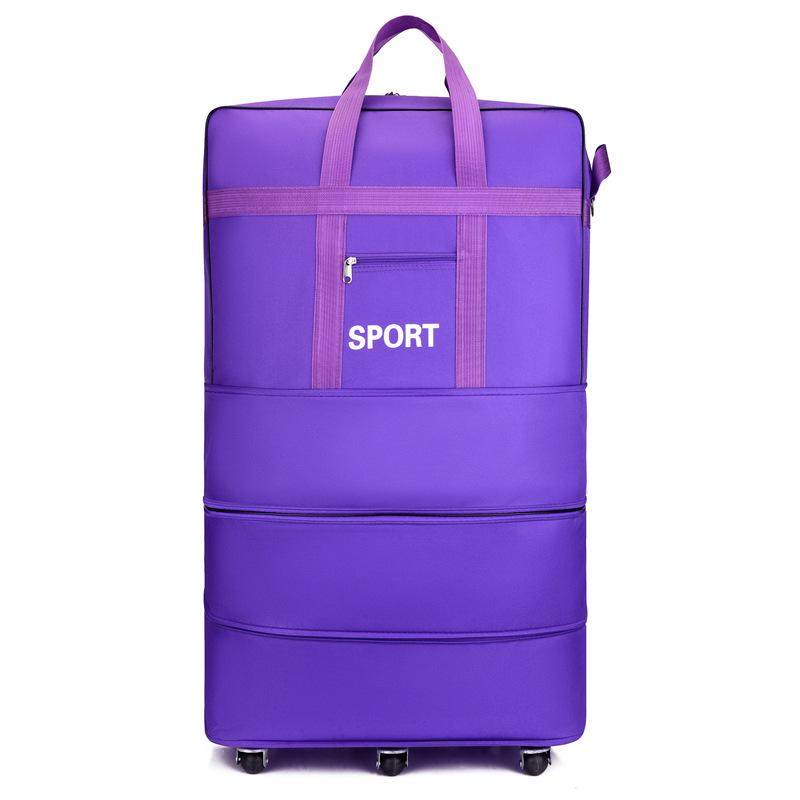 

Foldable Aviation Checked Luggage: Extra Large Men s Wheeled Duffle Backpack 22 inch фиолетовый