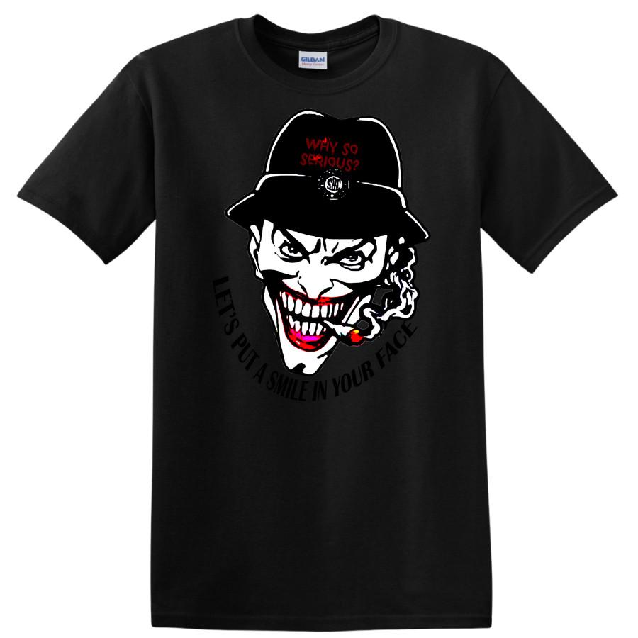 Joker Why So Serious? Graphic T Shirt Funny Costume Tee for Halloween Party 3XL