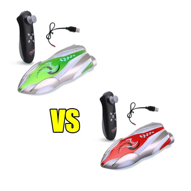 Mini Remote Controlled Boat Rc Stunt Boats 360 Degree Radio Remote Controlled Ship with Led Light Pool Water Toy Pool Toys Boys
