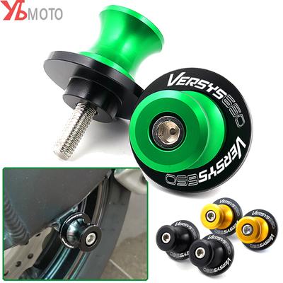 Logo For Kawasaki Versys650 VERSYS 650 2015 2016-  2022 Motorcycle Accessories M8 Swingarm Spools Slider Stand Screw