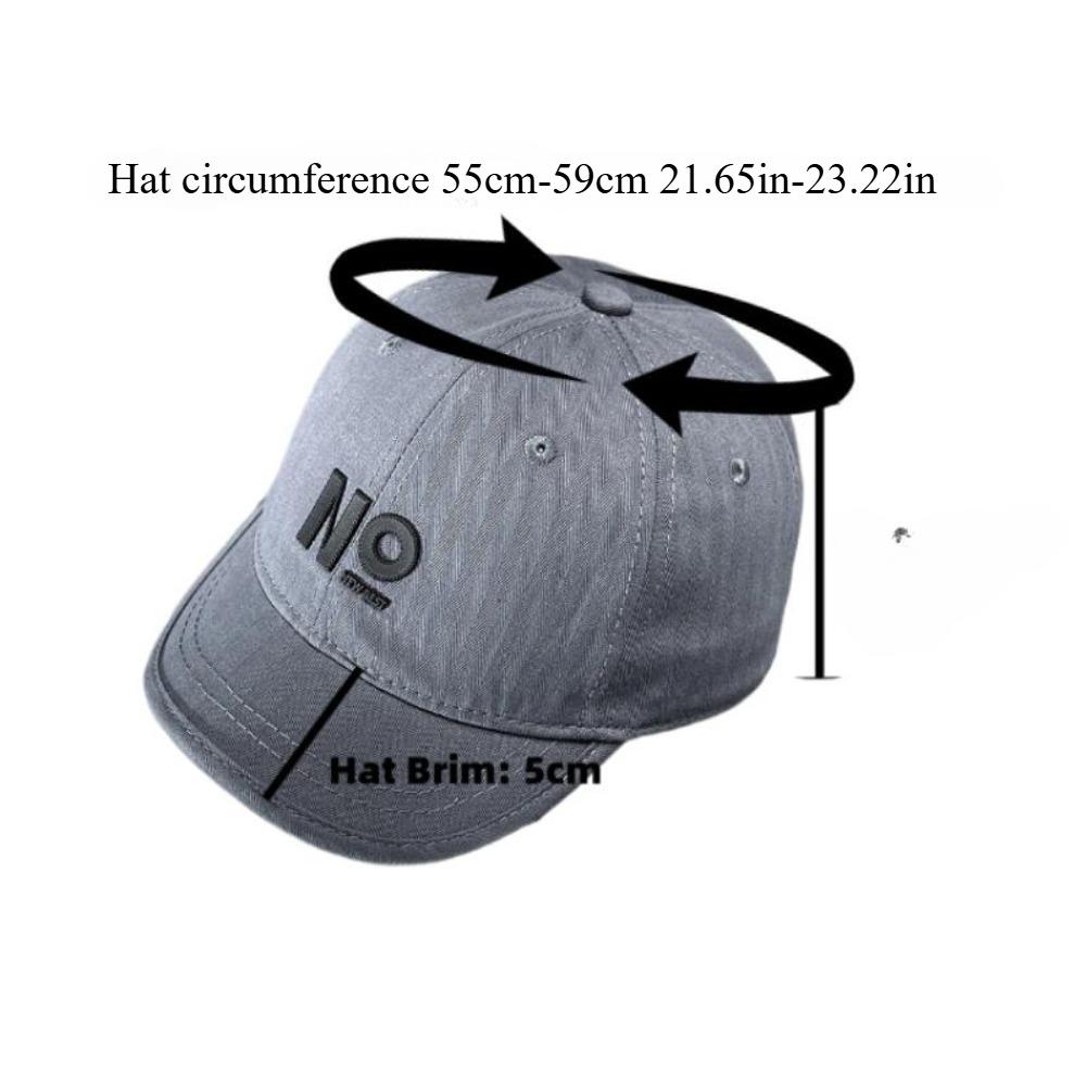 Simple Label Design Short Brim Baseball Cap Suitable For Both Men And Women Suitable For Outdoor Activities Camping Streetwear