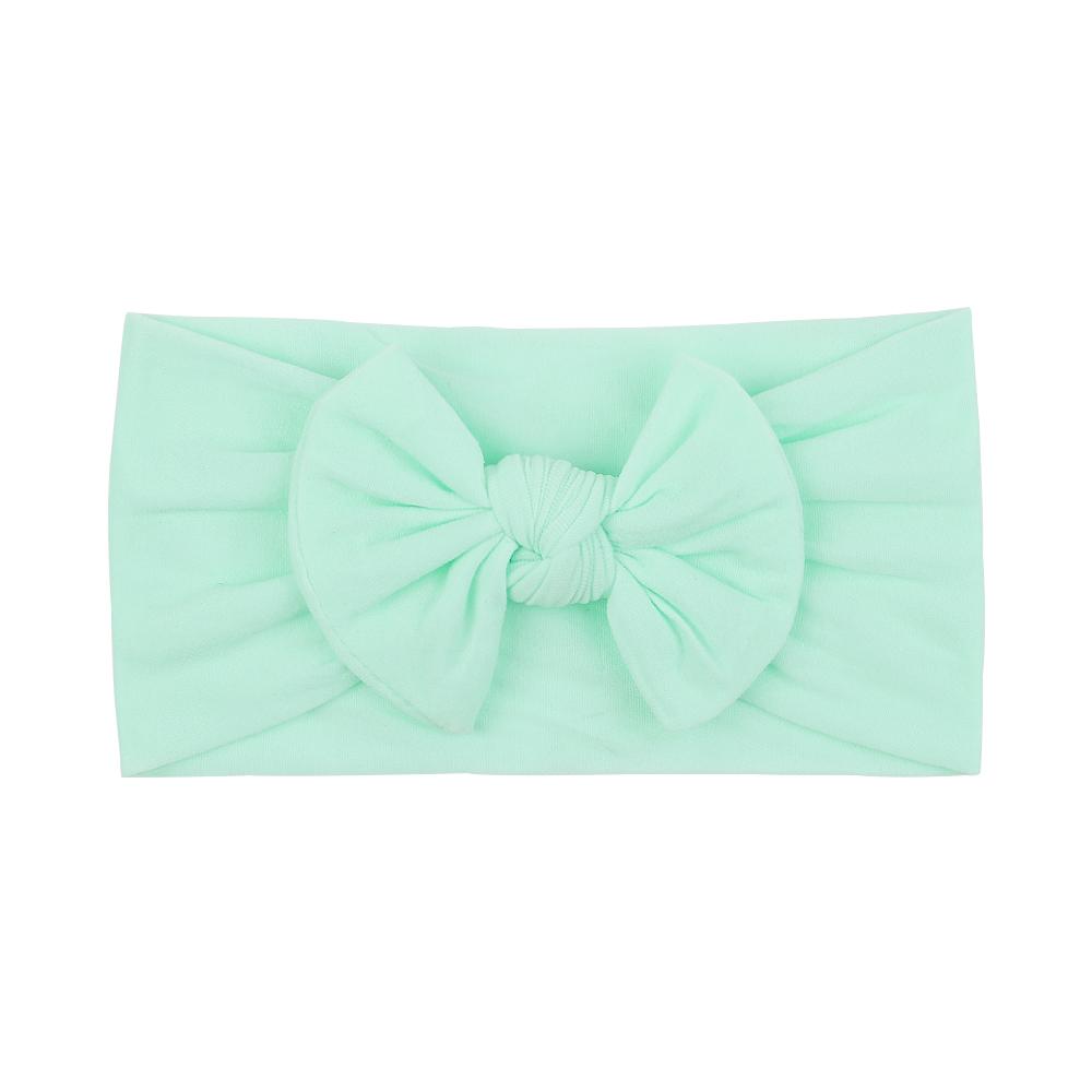 48 colors Baby Bowknot Hairband Broadside Headband Kids Girls Boutique Elastic Protect Turban Headwear Baby Hair Accessories