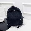 Corduroy Backpack Striped School Bag Travel Backpack Casual Daypack Laptop Backpack for Boys Girls