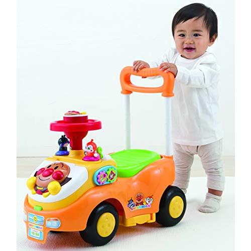 AGATSUMA Anpanman Yokubari Busy Car with Push Rod + Guard (Target Age: 10 Months To 5 Years Old)