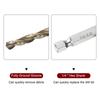 4pcs 1/1.5/2/2.5/2.8/3/3.2/3.5/4mm Twist Drill Bit M35 HSS Cobalt with Quick Change 1/4" Hex Shank Jobber Drill Bit for Metal