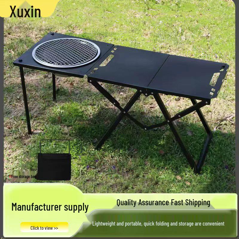 Multifunctional Lightweight Folding Camping Table - Portable for Outdoors/IGT Tactical Use