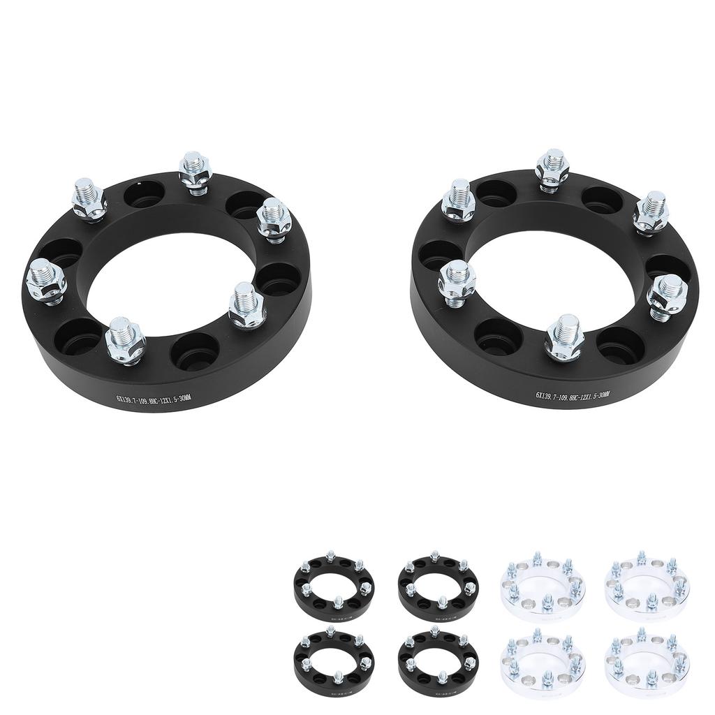 4 SZTUKI 30MM 6-śrubowe Dystanse Kół Dystanse Kół ze Stopu Aluminium Adaptery Zamiennik dla Mitsubishi L200