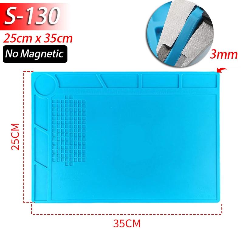 1pcs Anti-static Soldering Silicone Mat Heat-Resistant Work Pad For Hot Airs Guns Soldering Station Repair Desoldering Platform