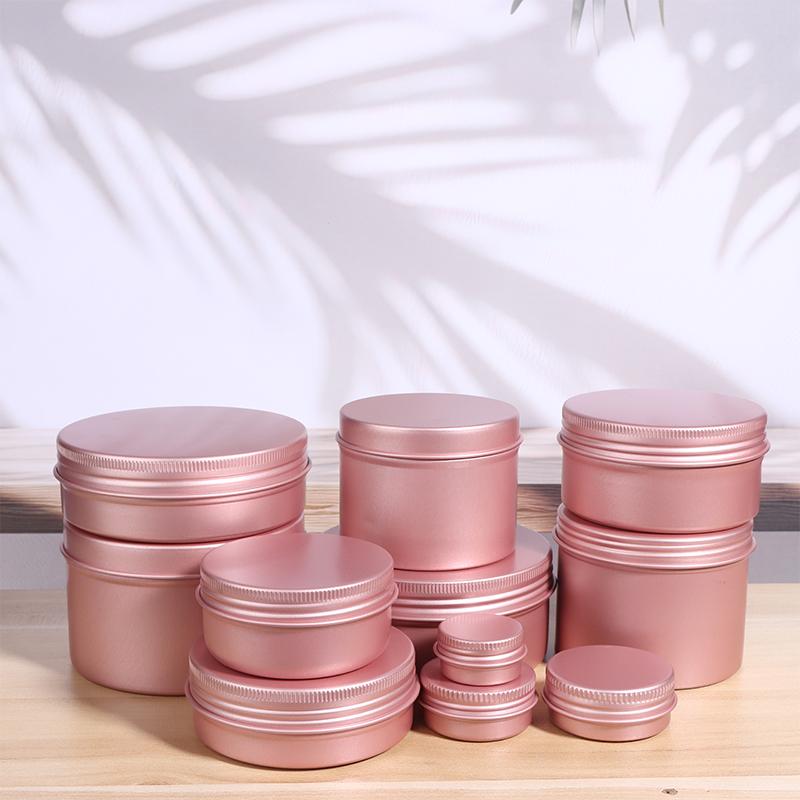 5-180Ml Cream Jar Tin Cosmetic Lip Balm Containers Nail Derocation Crafts Pot Refillable Bottle Screw Thread Empty Candles Box